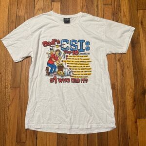 White Dad's CSI Graphic T-Shirt